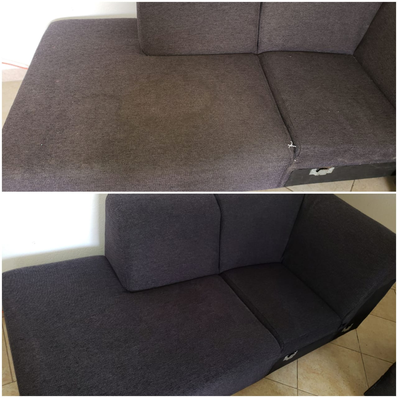 Sectional sofa clean