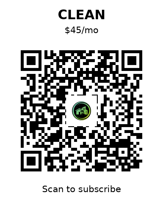 Clean plan subscription QR code